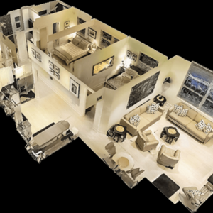 Create Model for spaces 3000 sq. ft. 281 sq. m.)to 4000 sq. ft. (372 sq. m.)
